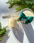 Gold Rimmed Holiday Candle 11oz