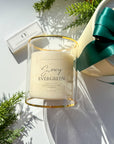 Gold Rimmed Holiday Candle 11oz